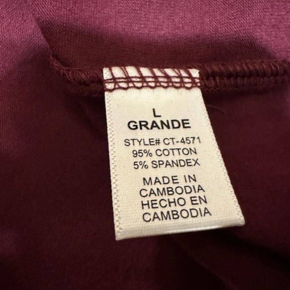 Burgundy Criss Cross Tank (2) T1477 NWT Boutique - Picture 6 of 6